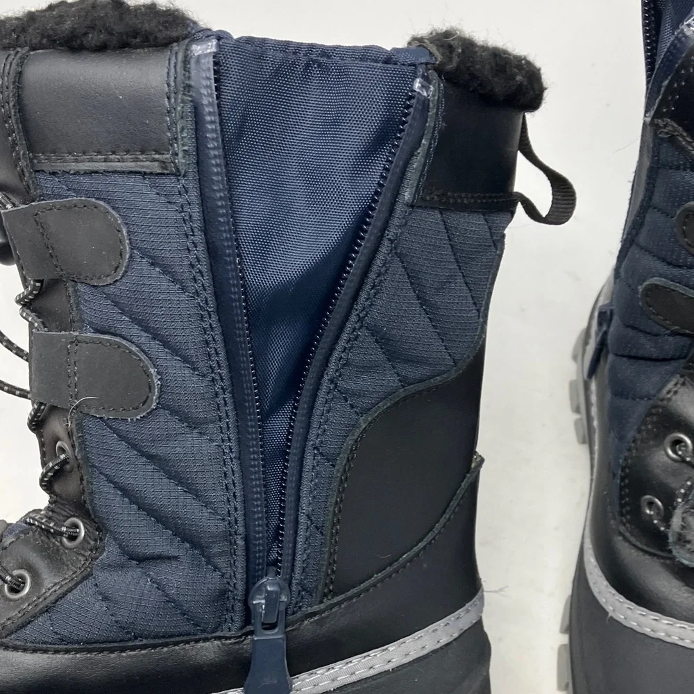 All In Motion Thermolite Ecomode Kids Skylar Winter Boots Size 2 Dark Navy/Black